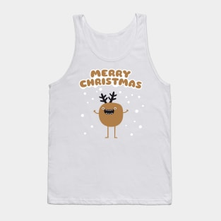 Funny Christmas Reindeer Tank Top